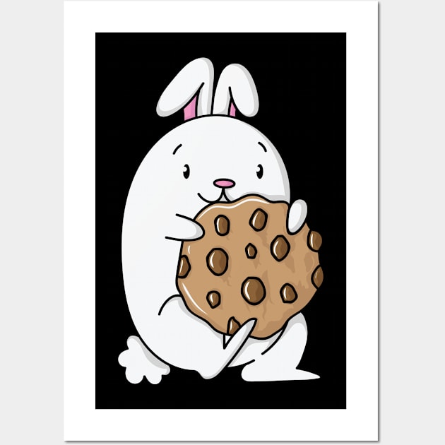 Rabbit loves cookies Wall Art by dieEinsteiger